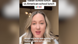 American Mom’s Disbelief As She Compares Kid’s School Lunch in Italy to USA