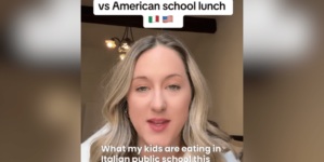 American Mom’s Disbelief As She Compares Kid’s School Lunch in Italy to USA