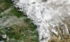 Dramatic satellite photos show California mountain snow after storms
