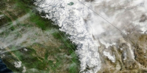 Dramatic satellite photos show California mountain snow after storms