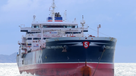 U.S. tanker approached by Iranian gunboats in Strait of Hormuz, security firm says