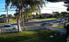 Video captures violent rollover crash on residential O.C. street