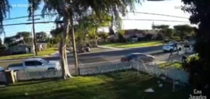 Video captures violent rollover crash on residential O.C. street