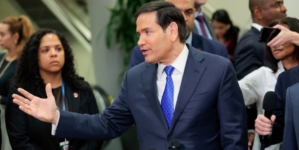 Rubio addresses military action in Iran while on Capitol Hill to brief lawmakers