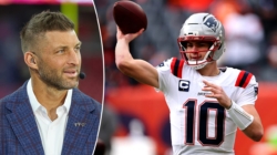 Drake Maye gets advice from former NFL QB Tim Tebow ahead of Super Bowl