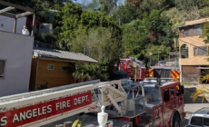 Laurel Canyon home burns as Santa Anas gust through L.A.