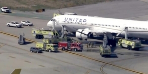 United flight makes emergency landing at LAX after engine fire reports