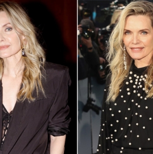 Michelle Pfeiffer stuns at Paris Fashion Week YSL show appearance