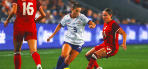 Aly Sentnor scores in 1-0 USA victory over Canada in the SheBelieves Cup