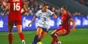 Aly Sentnor scores in 1-0 USA victory over Canada in the SheBelieves Cup